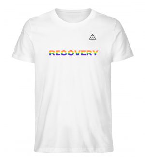 Recovery Tee Pride Edition (White) - Men Premium Organic Shirt-3